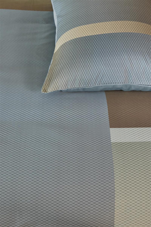 Kardol dekbedovertrek Sloane Square - 260x200/220 cm - blauw grijs - vtwonen shop