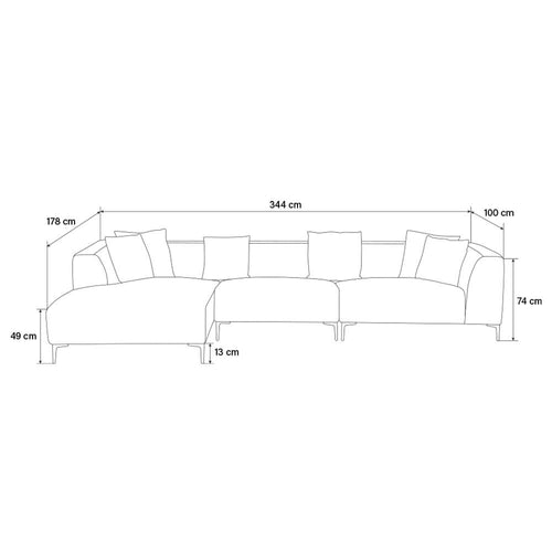 Home Deluxe Hoekbank TORINO Links