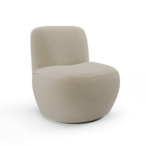 Sia Home - Fauteuil JENA - Bouclette stof - Mol - 64cm - vtwonen shop