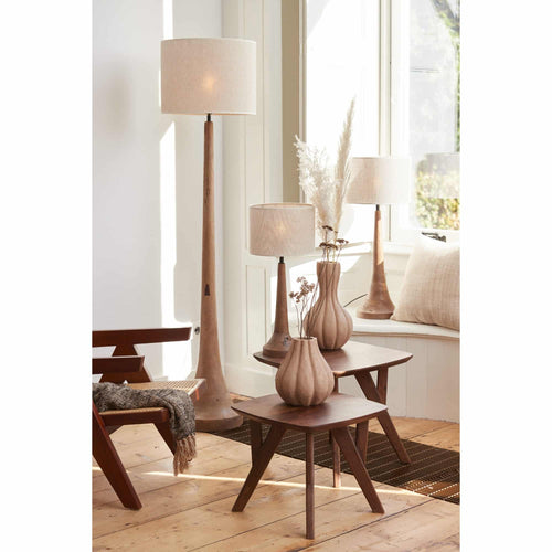 Light & Living vloerlamp Jovany - bruin - Ø25cm