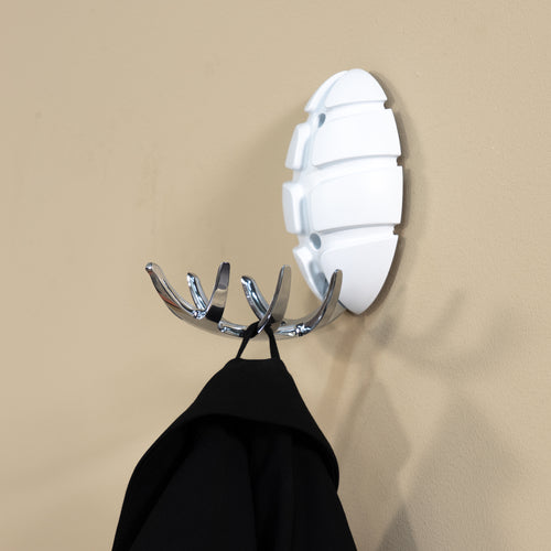 Spinder Design kapstok Bug - Wit / Chroom - 7 haken