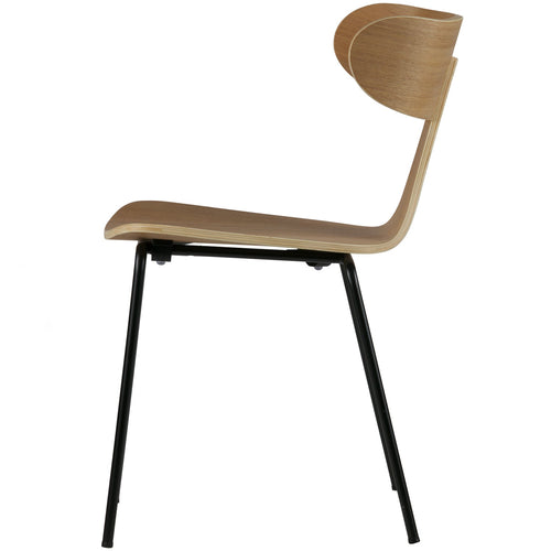 WOOOD eetkamerstoelen Form - Hout - Naturel - Set van 6