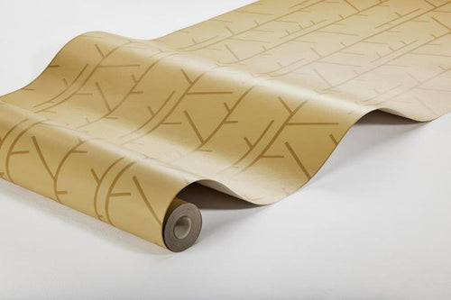 Borastapeter behang grafisch motief geel - 53 cm x 10.05 m - 660756 - vtwonen shop