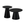 Furnhouse salontafel set Tango - Zwart - Ø 45/60 cm