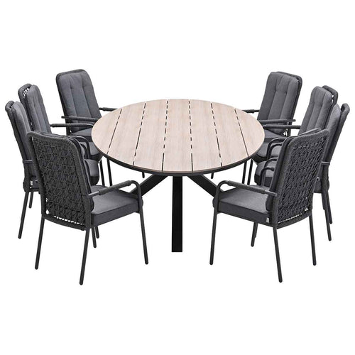 Garden Impressions tuinset Aleria - Tulli - Napoli sand - 280x140x75 cm - 9-delig