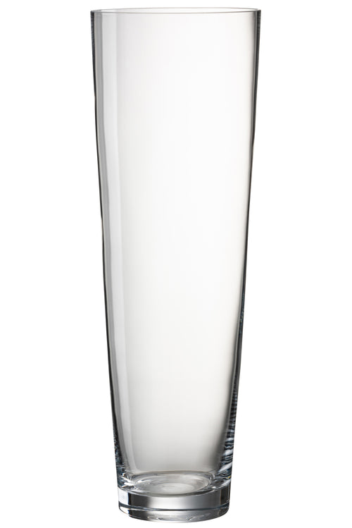 J-Line vaas Rond - glas - transparent - 51 cm hoog
