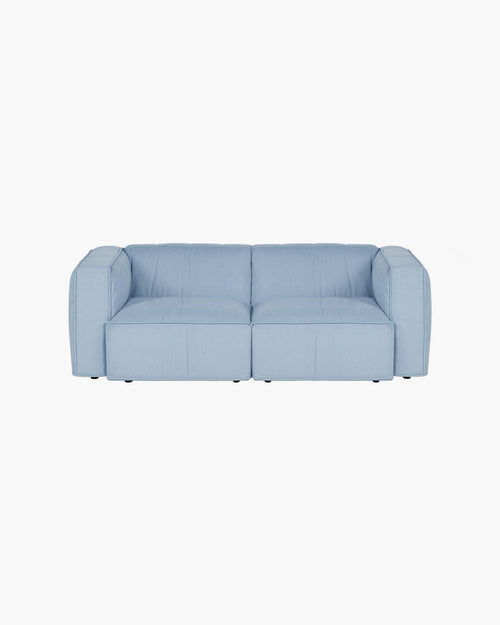 noo.ma Lobi 2-zits bank - babyblauw corduroy, soft zitcomfort