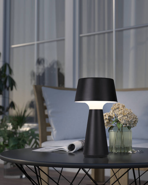 EGLO tafellamp Scorrano - aanraakdimmer - draadloos - 29 cm - zwart - vtwonen shop