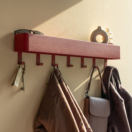 Spinder Design kapstok Dax Play 7 - Burgundy - 7 haken
