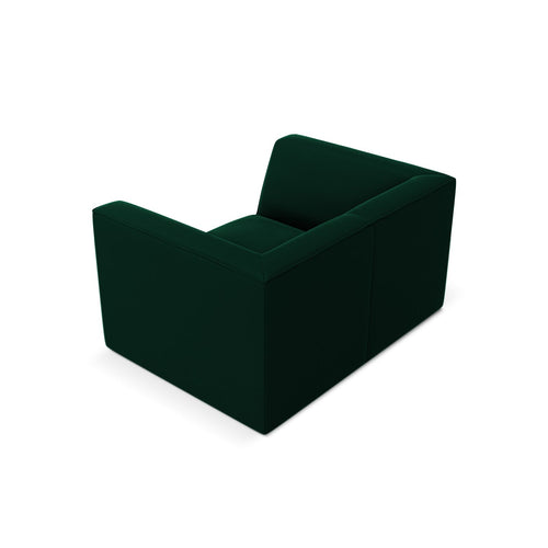 Cosmopolitan Design - Fauteuil Siena flueel flessengroen - 92x120x69cm