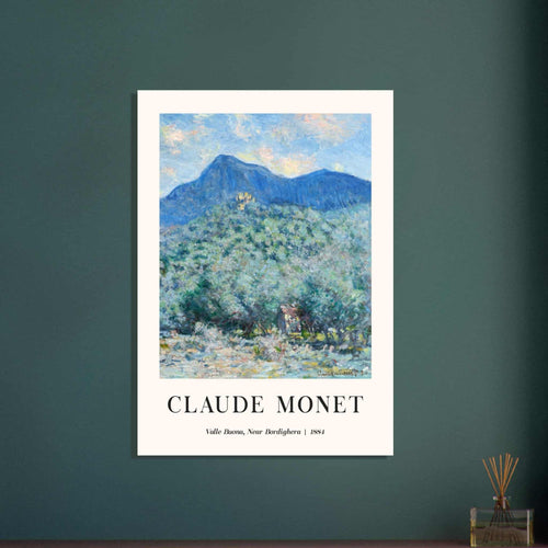 Artfulprints  Claude Monet - Valle Buona, near Bordighera   poster 70x100 cm - vtwonen shop