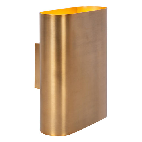 Lucide wandlamp OVALIS - 2xE14 - Mat Goud / Messing - vtwonen shop