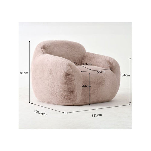 Kare Design Fauteuil Mika 115cm creme