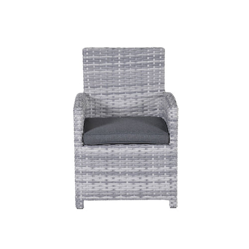 Seagull dining fauteuil - cloudy grey - reflex black