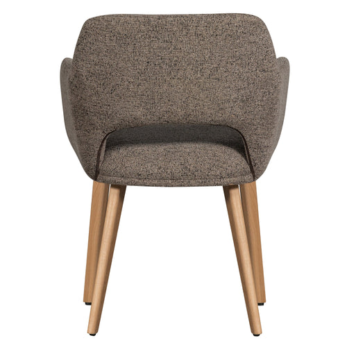 WOOOD eetkamerstoelen houten naturel poot Murat - Taupe - Set van 2 - vtwonen shop