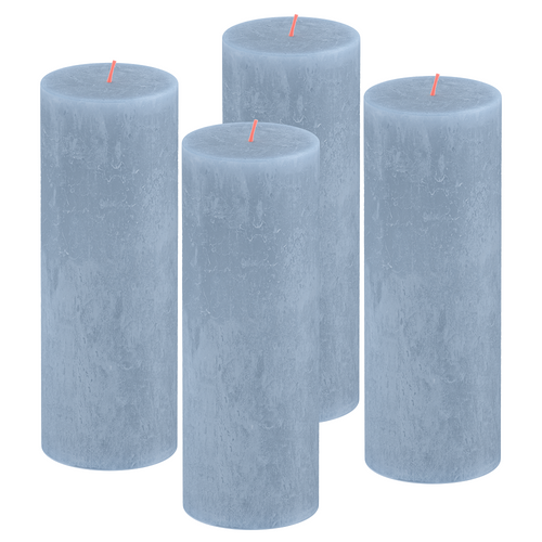Bolsius rustieke kaarsen - licht blauw - 19cm - vtwonen shop
