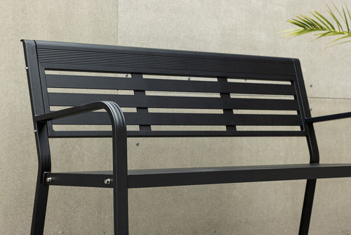 Rebellenclub Tuinbank Rost - 125x 60cm - Zwart - vtwonen shop