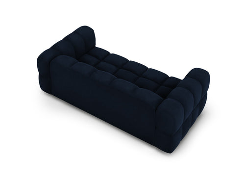 Cosmopolitan Design Bank Sky 3-zits, flueel, koningsblauw - 102x214x70cm