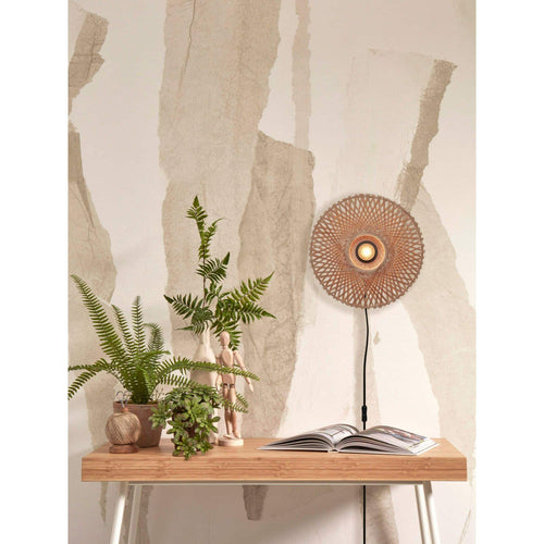 GOOD&MOJO wandlamp Kalimantan - bruin - Ø30cm - vtwonen shop