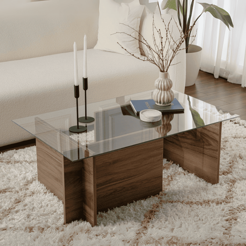 Calicosy - NOAH Salontafel - Transparant - 65x105x40 cm