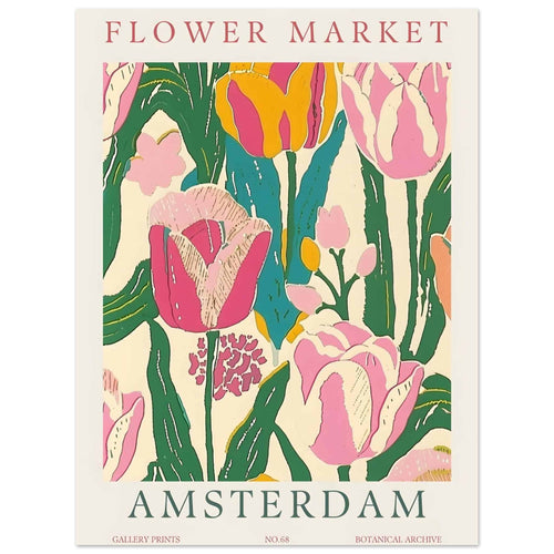 Artfulprints  Flower market - Amsterdam II   poster 30x40 cm - vtwonen shop