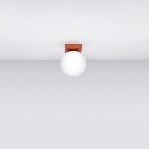 Sollux Lighting Plafondlamp YOLI 1 rode oker - 12x12x14,5cm