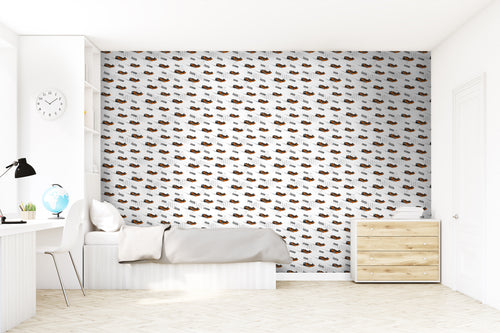 Sanders & Sanders behang race auto's oranje - 50 x 900 cm - 935358