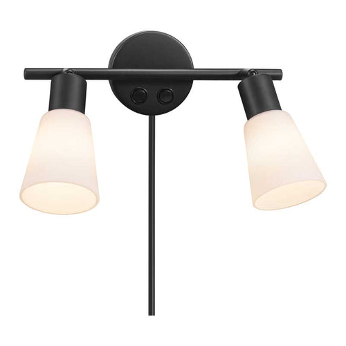 Nordlux Cole Wandlamp - 2-lichts E14 - Zwart - vtwonen shop