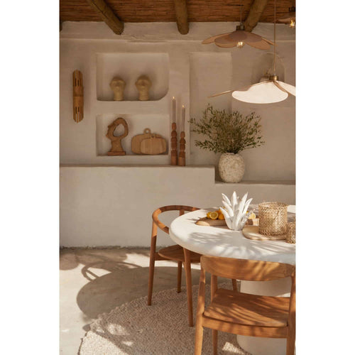 Light & Living vaas Violeta - wit - Ø27cm