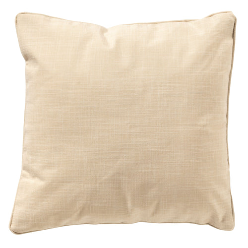 ZILA - sierkussen 45x45 cm - bladmotief - Almond Buff - bruin, beige