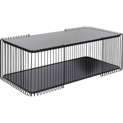 Kare Design Salontafel Wire Double 120x60cm zwart
