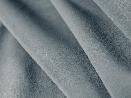 Cosmopolitan Design Omkeerbare converteerbare hoekbank met opbergdoos Tonale 4-zits, flueel blauw grijs - 149x262x88cm