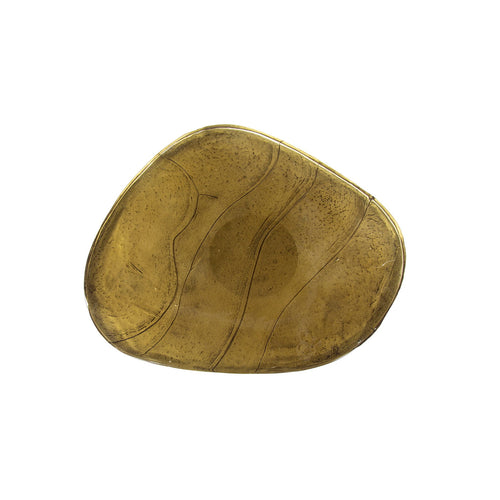 Giga Meubel Bijzettafel Eclipse - Goud Metaal/Glas - 50x42x55cm