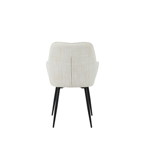 Housecraft Living Jez Eetkamerstoelen met armleuning Beige - Set van 2 - vtwonen shop