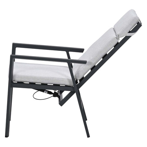 Garden Impressions Kasper tuinstoel verstelbaar - donker grijs