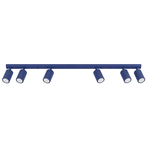 Sollux Lighting Plafondlamp KARBON 6L ultramarijn - 117x6,5x16,5cm