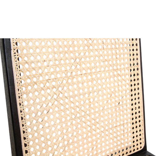 Raw materials eetkamerstoel Nova - zwart - teakhout - 44x53x86 cm - vtwonen shop