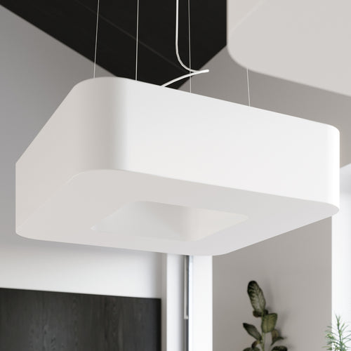 Sollux Lighting Kroonluchter URANO 80 wit - 80x80x112cm