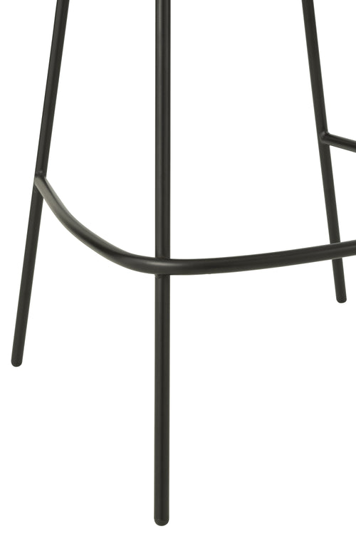 J-Line barkruk - ijzer - grijs/zwart - vtwonen shop