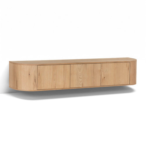 Livingfurn tv-meubel Novero Zwevend - bruin - 35x180x33