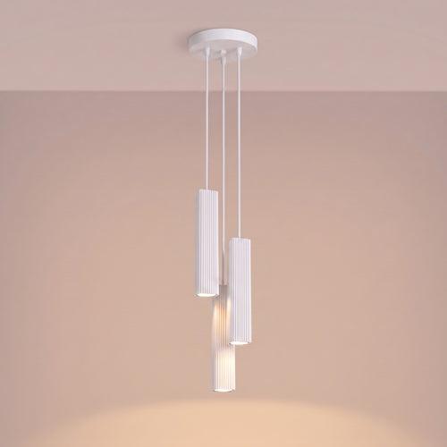 Sollux Lighting Hanglamp RAYO 3P wit - 20x20x108cm