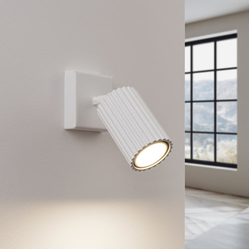 Sollux Lighting Wandlamp KARBON wit - 8x16x8cm