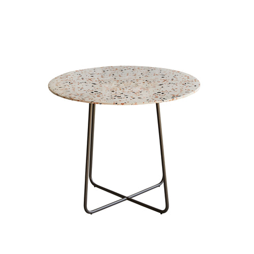 Tikamoon Ronde tafel van bruin premium terrazzo en metaal voor 4 personen - Bruin - vtwonen shop