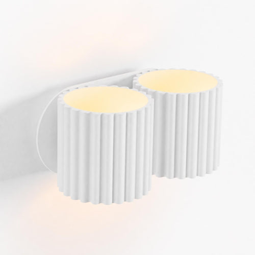 Sollux Lighting Wandlamp AURA 2 wit G9 - 21x12x10cm