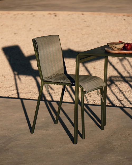 noo.ma Oto Chair - duurzame metalen buitenstoel, Forest Green