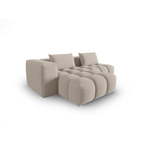 Cosmopolitan Design - Modulaire hoekbank links Verona 3-zits, structurele stof zand - 145x205x70cm