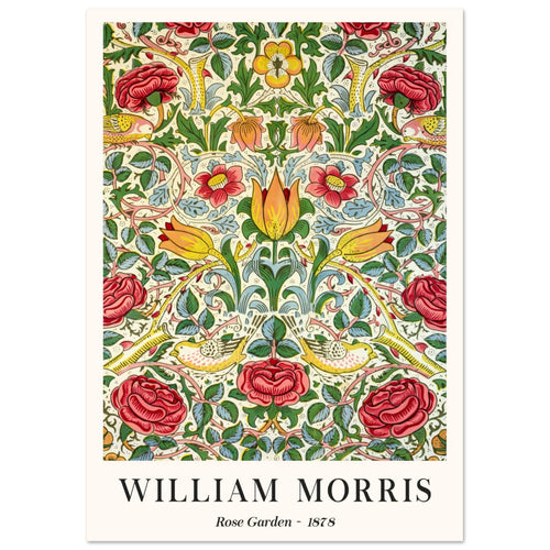 Artfulprints  William Morris - Rose garden 1878   poster A4 21x29.7 cm - vtwonen shop