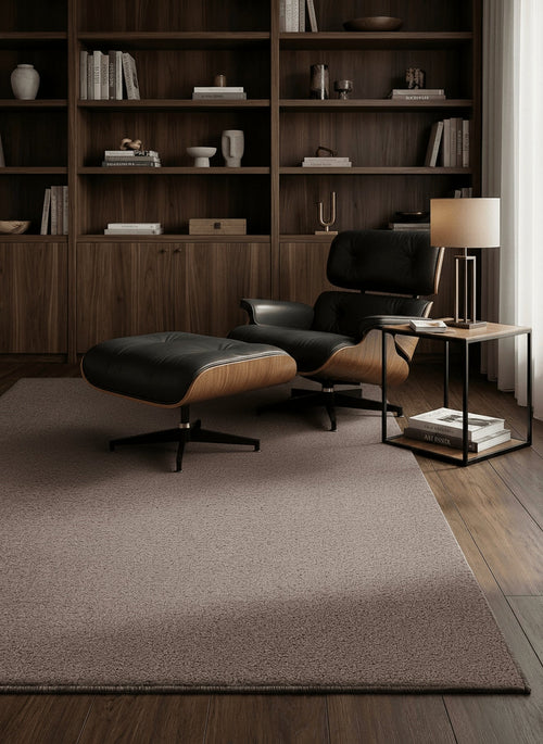 AFK Living vloerkleed Mono - Vloerkleed met getextureerd schapenvacht-effect - kastanje - 160x230 cm