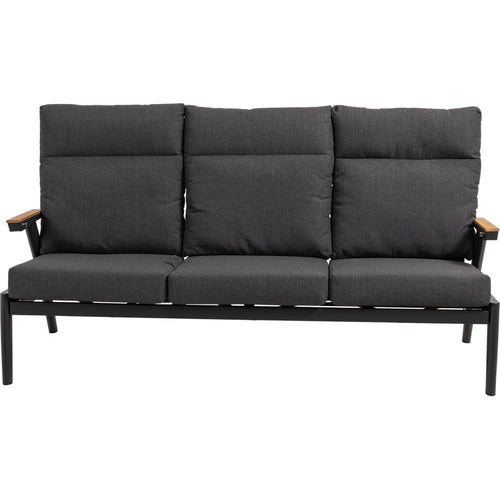 Lesli Living loveseat Florence - zwart - 190x84x94cm