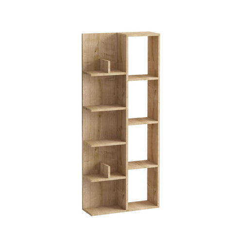 CALICOSY - Boekenkast met 4 vakken en 4 legplanken LILY - 18x60x150 cm